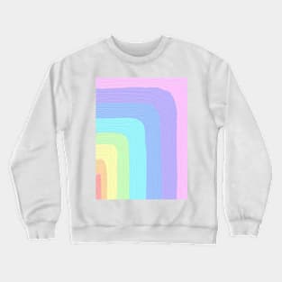 Unicorn pastel shapes watercolor artwork Crewneck Sweatshirt